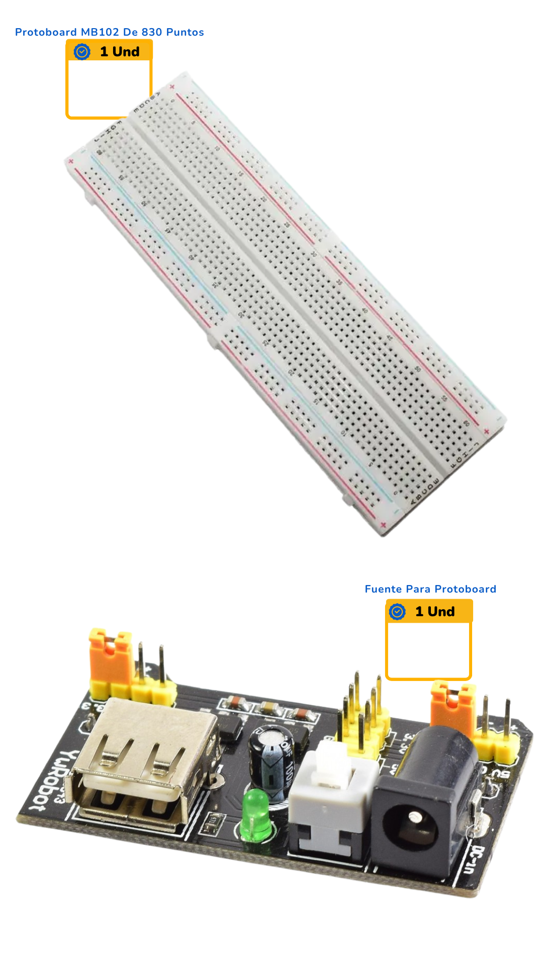 Kit de Iniciación de Electrónica - Electronics Fun Kit contenido completo